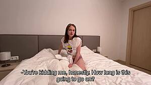 My Cuckold Husband Gets Cum Splashed Right in His Face!