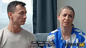 Mommy4k Brunette Got Wet and Horny Meeting Her BF at Home