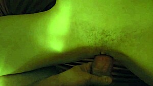 amateur teen rides tight pussy in close up view