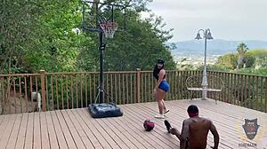 basket ball game turns into sex rome major fucks monica santhiago