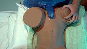 Clothed Fucking Realistic Sex Doll With Underwear Penetration