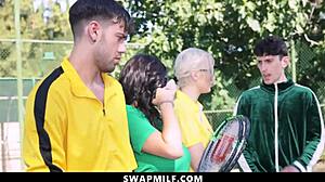 hey, wanna see step sons swap hot step moms for a wild foursome on swapmilf?