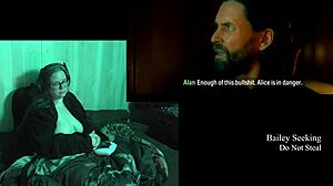 Commented gameplay of naked Alan Wake 2 in big natural tits edition