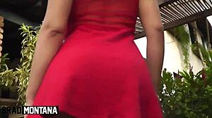 hot latina novinha offers blowjob to gardener and gets fucked