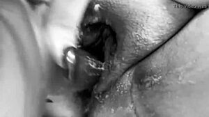 The bbw european with juicy ass squirts from her phat pussy.