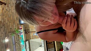 girlfriend feels submissive pleasure in first shoot