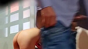 Hidden camera catches Latina secretary bent over in director's office at Universidad Catolica de Colombia for doggystyle