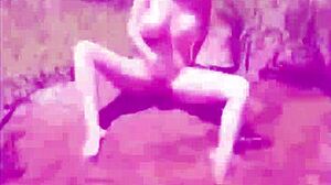 kat marie gets daring with public masturbation session