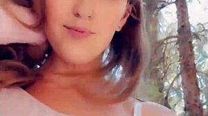 kat marie gets daring with public masturbation session