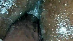 babe performs sexy pegging session