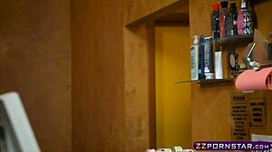 Lesbian Achieves Intense Orgasm in Solarium with Help