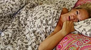 Wife gazes into eyes while husband licks and fucks her hard