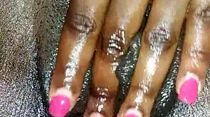 Black Ebony Masturbates Up Close, So Hot! 🔥