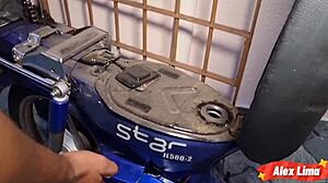 Slut tricks me into fucking her tight pussy and ass