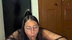 Teaching innocent stepsister to fuck in the kitchen