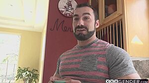 guy stretches natalie mars' tight ass after she sucks his big cock