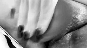 The bbw european with juicy ass squirts from her phat pussy.