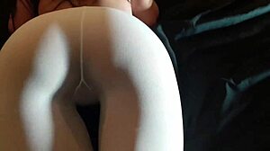 Preview of beautiful long legs in pantyhose