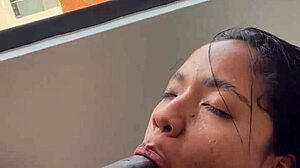 Fighting Stepbrother's Big Black Cock While On Video Call With Boyfriend - Amateur Couple