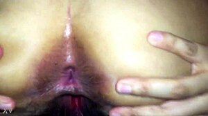Skinny Latina gets rough anal sex