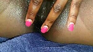 Black Ebony Masturbates Up Close, So Hot! 🔥