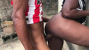 Boyfriend trolls her at the well, banging and creampying with raw power