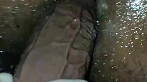 babe performs sexy pegging session