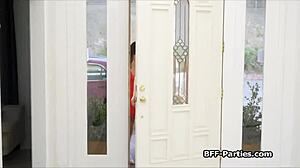 Picking Up Stranded Amish Cutie For Foursome