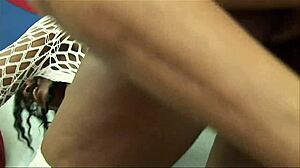 Black Babe Nyomi Banxxx Gets Pussy Pounded By White Cock In Lingerie