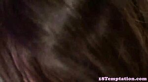 stepsister teen sucking and tugging cock in pov roleplay