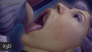 Black Widow Shows Big Tits and Ass!