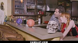 stepdad and stepdaughter risk getting caught in missionary fun