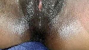 Black Ebony Masturbates Up Close, So Hot! 🔥
