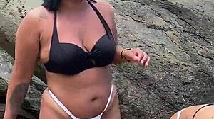 Hairy Babes Fucking On The Beach – Lesbian Group Fun