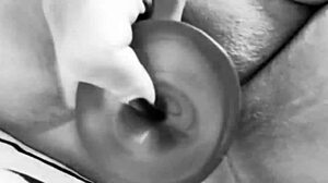 The bbw european with juicy ass squirts from her phat pussy.