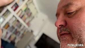 Chubby Spanish Laura Baby Chats and Fucks Torbe in the Library.