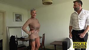 fetish milf sub gets throated and assfucked