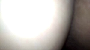 Big ass amateur sits on all fours for sex