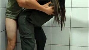 Steamy shower turns into kinky BDSM action in dorm room