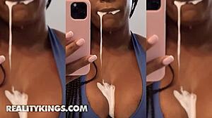 serena santos and charlotte lavish get sloppy with roommates