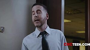 New Employees Acclimated To Intense Work Culture Fucking