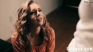 Office bimbo Tiffany Watson sucks big cocks to climb the ladder