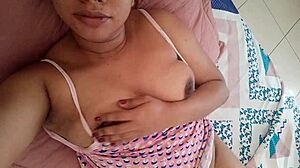 Solo female pleasure with rich textures and wet sensations
