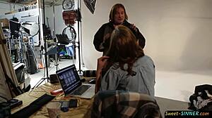 Sexy Teen 18+ Model Screws Photographer Hard