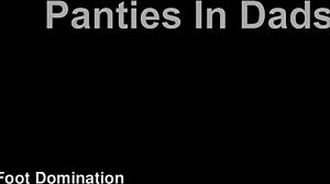 Girl Gives Footjob In Dad's Car While Wearing Panties