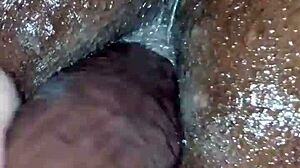 babe performs sexy pegging session