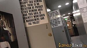 Gloryhole Fucking Cutie Takes It Deep