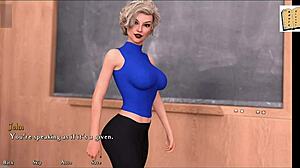 3D visual novel with a curvy, fat, and cute girl