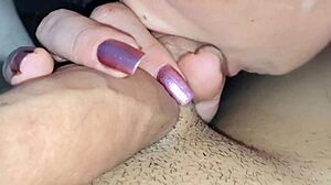 Caught my hot neighbor with a dildo, so wet