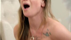 Housewife gets a deepthroat and a creampie from a plumber in the kitchen